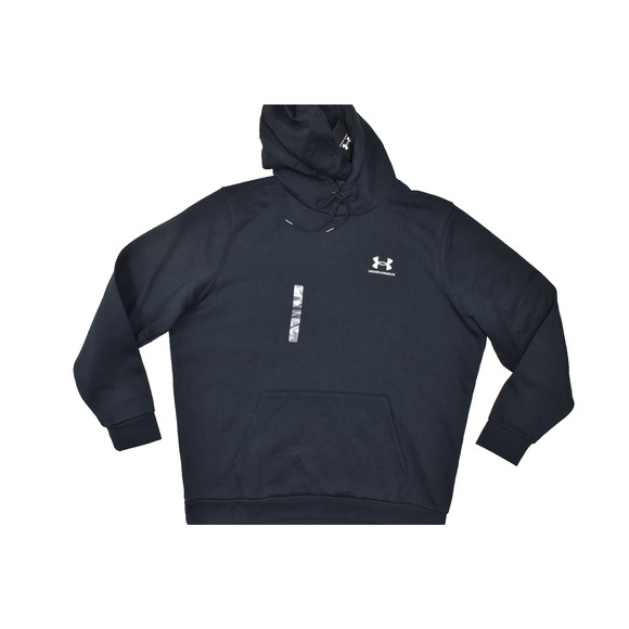 Under Armour Men's Black Hoodie Pullover Loose Fit Size 2XL Cotton Blend NWT - Picture 1 of 8